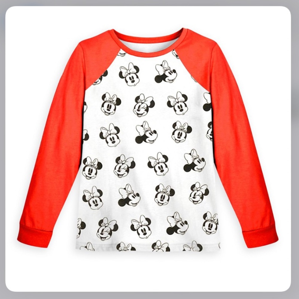Minnie Mouse Long Sleeve Raglan style Baseball T-Shirt
